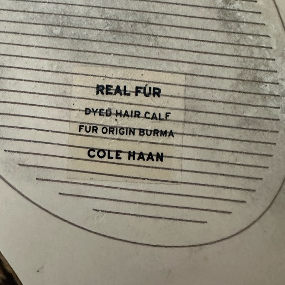 ☃️🏷️ Cole Haan Marit Wedge Pump Size 9.5 Leopard Print Calf Hair EUC - Like New! - Picture 7 of 7